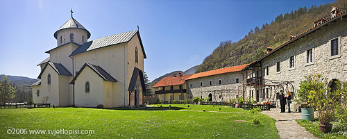 Manastir Morača panorama by Vladimir Popović